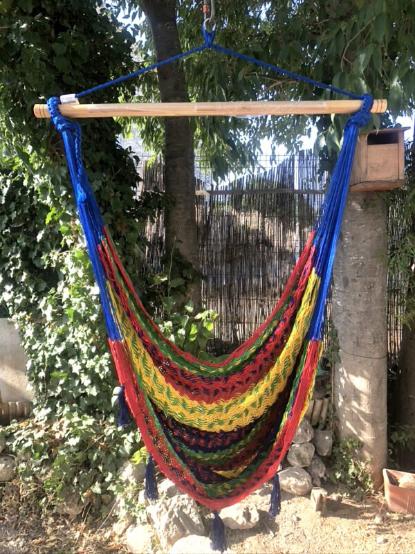 Hamac chaise mexicain multicolore